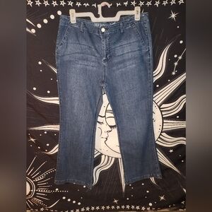 Merona Women's Dark Blue Wide-Leg Jeans